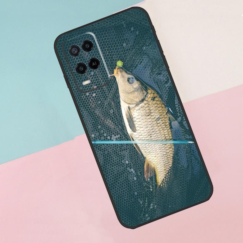 Fisch Angeln Karpfen Für Oppo A17 A77 A60 A74 A94 A54 A18 A38 A58 A78 A98 A40 A80 A16 A76 A96 A15 A57S Handyhülle