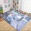 Custom Name Elsa's Magical Frost Carpet Rug Customizable Soft Washable Anti-Slip Home Living Room Sofa Mats Personalized Rug. 0909278