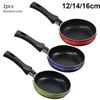 Mini Padella 12cm/14cm/16cm Padella Antiaderente in Acciaio Padella Pentola Pentolino Uso Domestico Padella per Uova Colore Casuale Per Utensili da Cucina