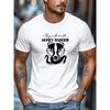 European Size Men's T-shirt,Simple and Clean, Relaxed and Casual, "They Call Me the HONEY BADGER" Graphic Summer Casual Crew Neck Short-sleeve T-shirt