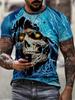 Unisex's Clothing Skeleton Graphic Print T-shirt Oversized T Shirt Unisex Summer Spring Oversized Punk Style Short Sleeve Outdoor Top