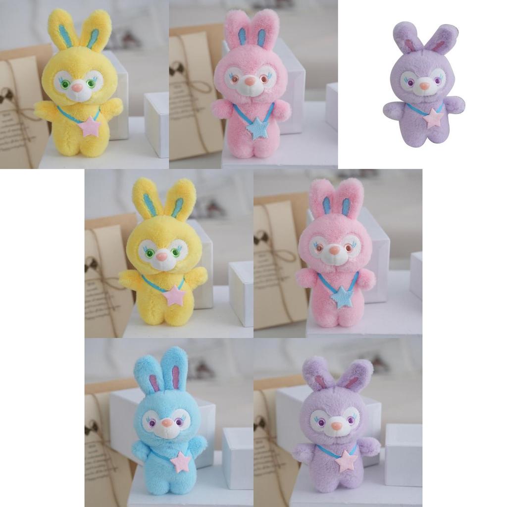 Entzückender Plüschhasen-Schlüsselanhänger mit weichem Fell und PP-Baumwollfüllung für Taschenanhänger