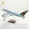 Airbus A380 Qatar Airways Voice Controlled LED Lighting Simulation Civil Aircraft Model Airplane Model Airplane Model Gift