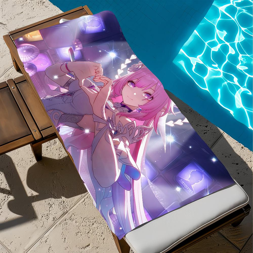 Game Honkai Star Rail Cyrene Towel Beach Bath Quick-Drying Lightweight Portable Sauna Camping Swim Pool Travel