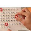 1pc modern minimalist style  creative perpetual calendar  desk calendar  office desktop decoration home decoration