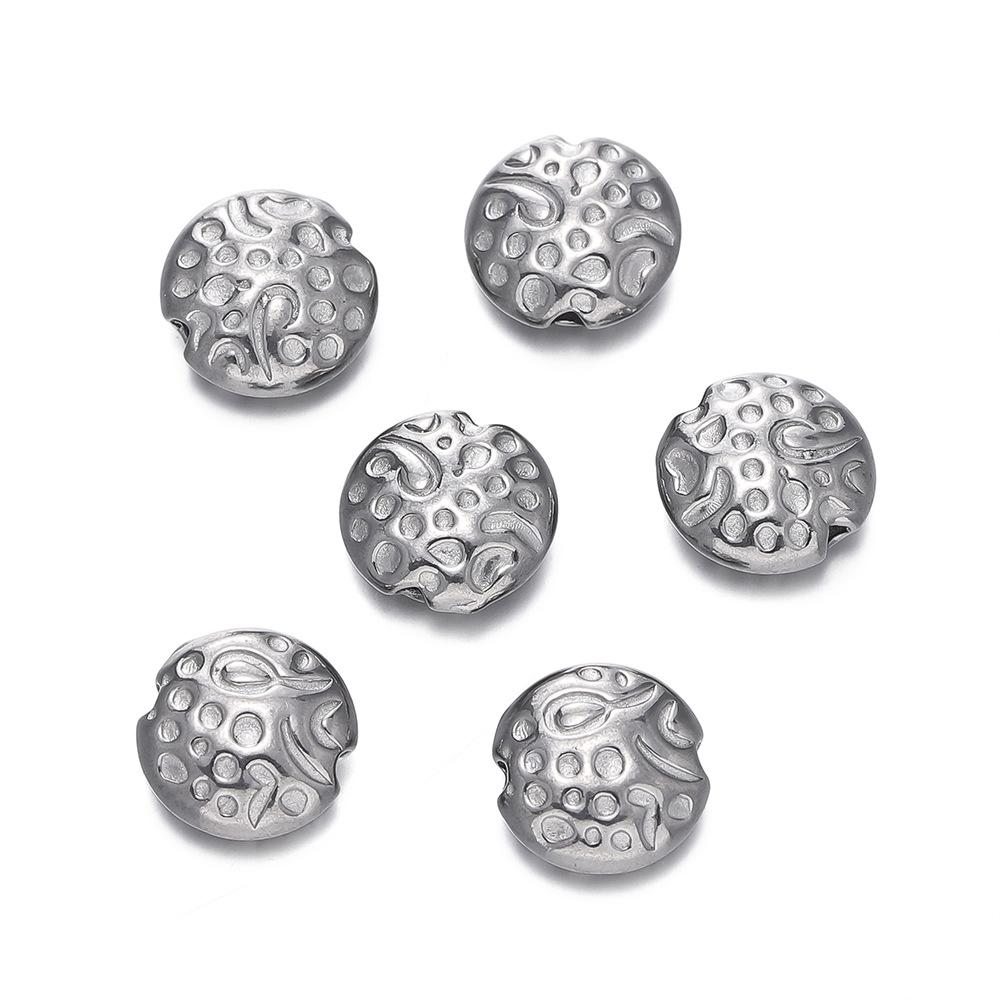 

Бусины-цветы из нержавеющей стали, Перфорированные шестилепестковые септальные бусины-цветы, Аксессуары для изготовления ювелирных изделий своими руками 5pcs