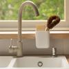 Wall-Mounted Bathroom Organizer: Punch-Free Storage for Makeup Brushes, Toothbrush, Toothpaste & More
