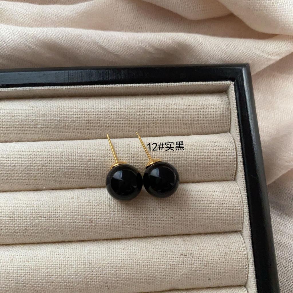 Simple And Sweet Atmosphere Pearl Multi-Color Stud Earrings, Advanced Not Monotonous And Versatile, Simple And Generous Light Luxury Earrings