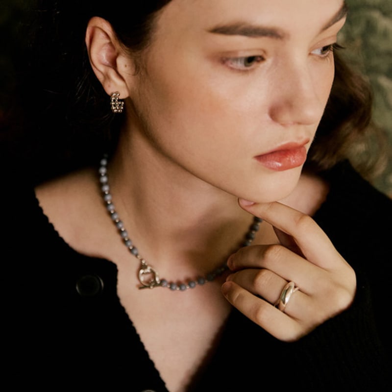 VINTAGE HOLLYWOOD [925 Silver] Double Cross Ring_VH25NNRI006V