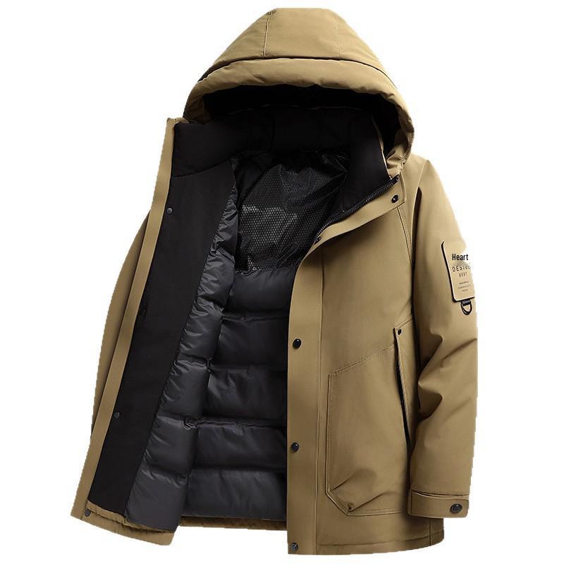 Men's Winter Waterproof Down Jacket: Fashionable, Lightweight, Luxury Outdoor Workwear for Mountaineering & Casual Wear