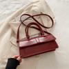 New Arrival Faux Leather Square Shoulder Bag Magnetic Closure Crossbody Handbag for Women