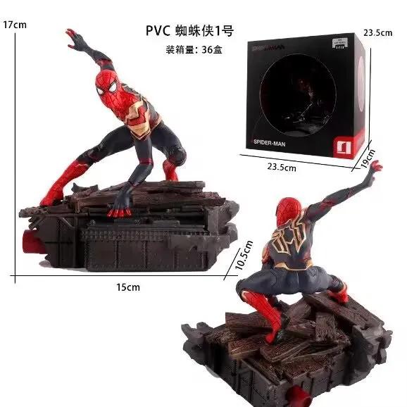 

17/17.5/21cm New Arrival Exclusive Avengers Spiderman Figure Wall Climbing Scene Limited Edition Collectible Gift Poseable Detailed Movable Scale