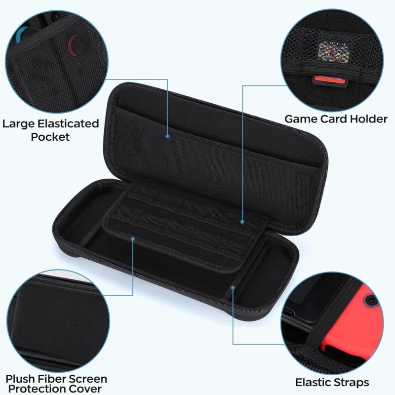 Travel Friendly Waterproof Portable Protective Pouch Shockproof Cover Storage Case Large Capacity for NS2 Gaming Console