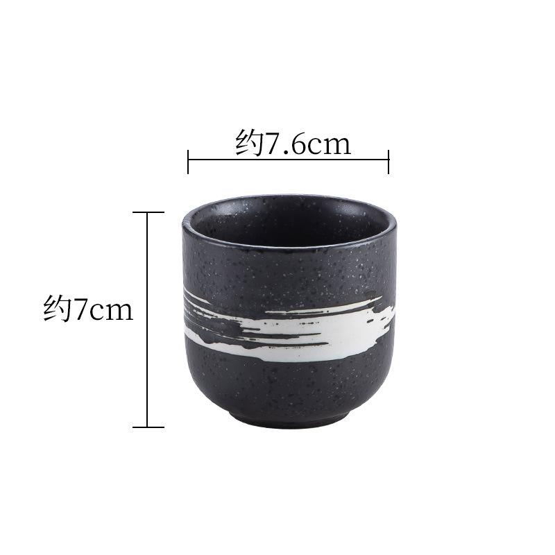 Japanese Teacup Black Ceramic Cup Coffee Cup Gifts Home Water Cup Aromatherapy Cup