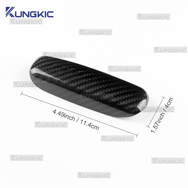 For Mercedes Benz SLK R171 2004 2005 2006 2007 2008 2009 2010 Car Handbrake Grips Trim Cover Real Dry Hard Carbon Fiber Sticker
