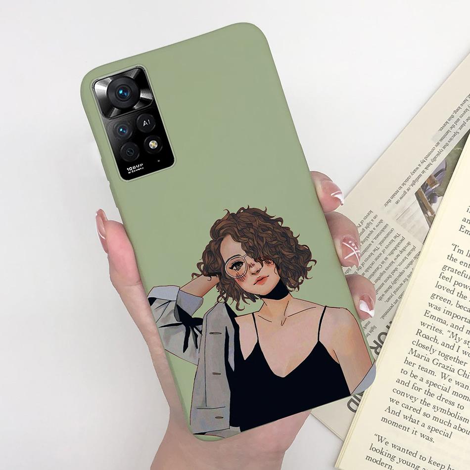 For Xiaomi Redmi Note 11 Pro 4G 5G Phone Case Cute Diasy Pattern Soft Silicone TPU Back Cover Funda For Redmi Note11 11Pro Coque