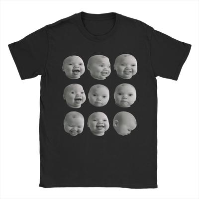 Men Funny Niche Baby Gen Z Meme Ai Viral Giggling AI Laughing T Shirts  Pure Cotton Clothing Short Sleeve Tee Shirt TShirts