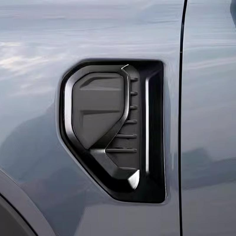 For Ford Ranger 2024 ABS Carbon Fiber Car Side Vents Fender Air Outlet Grille Cover Trim Styling Accessories