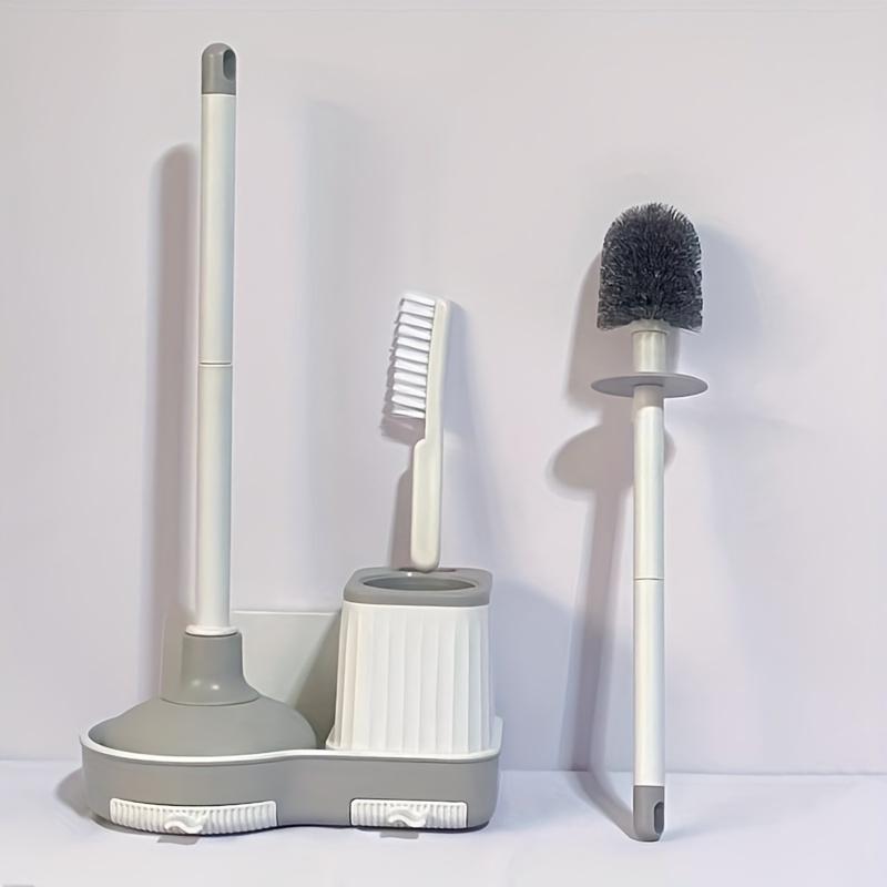 Bathroom Toilet Wall-mounted Vertical Toilet Brush Set No Dead Ends Long Handle Brush Gap Brush Toilet Dredge
