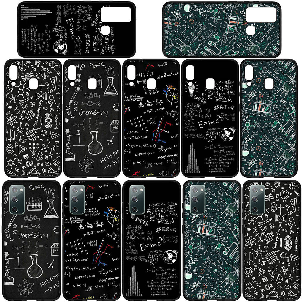 For iPhone 16 15 Xiaomi Redmi Note 14 13 12 11 Pro Max X 8 16e Samsung Galaxy S25 S24 S23 Moto OPPO Huawei Chemical Maths Equation Formula Phone Case