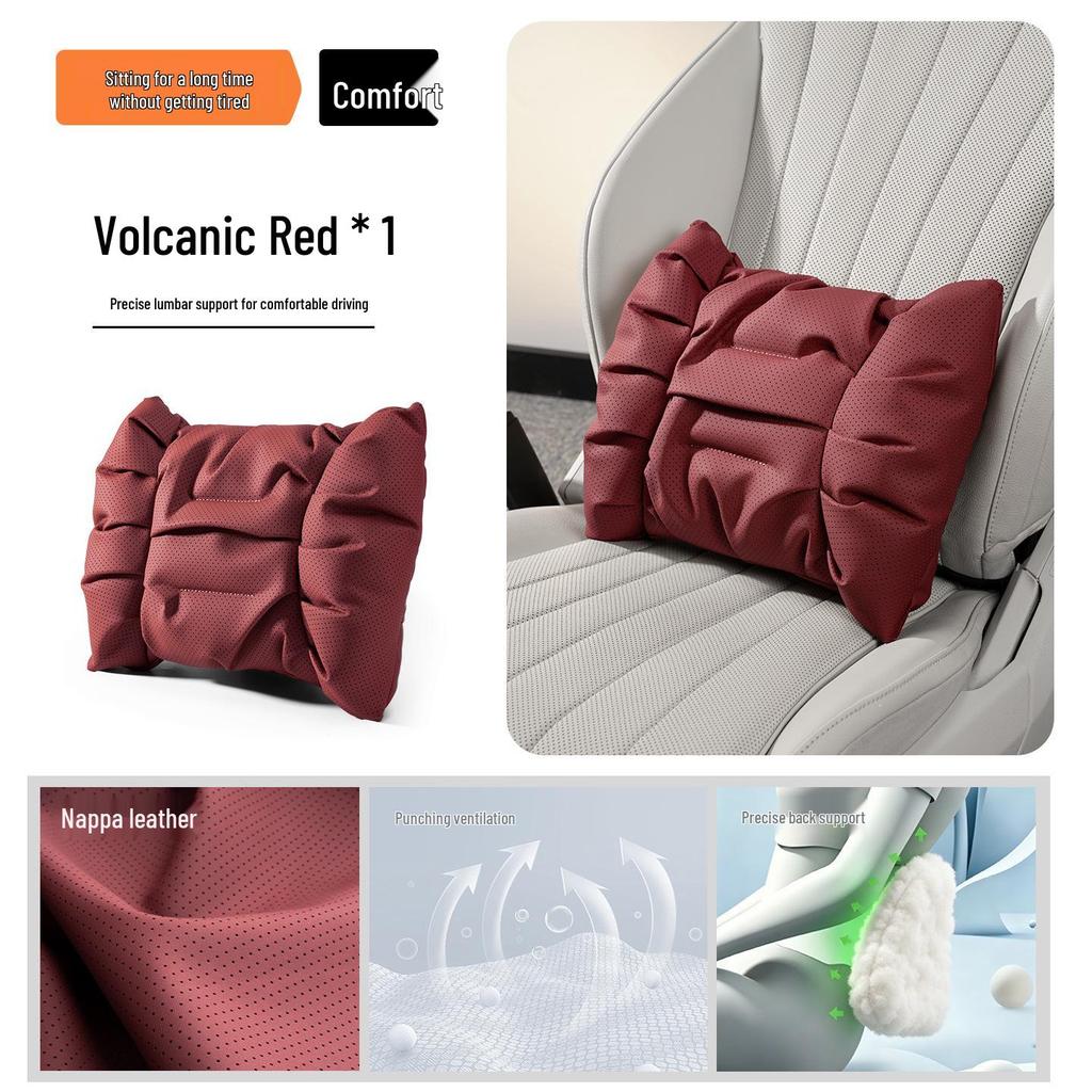 Toyota Car Headrest and Lumbar Support Pillow for Camry, Highlander, Sienna, and Corolla.