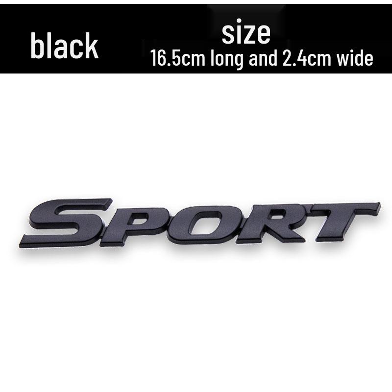 Highlander SPORT Side Door, Trunk, and Metal Modification Badges Set