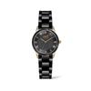 Jaseupelo Swiss Women'S Classico Metal Watch Cg205-71 Black + Rose Gold