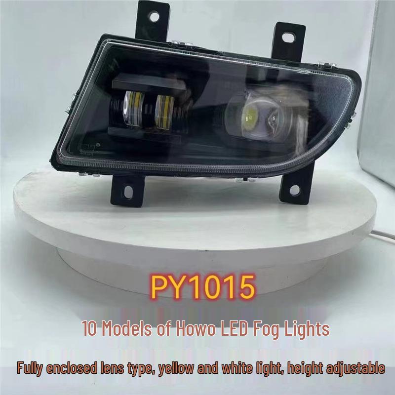 

Sinotruk Howo 380 Front Fog Light Assembly, LED Yellow-White, Compatible with 2009-2010 Models. Passenger s Side Right