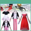 Uniforme de Cosplay de Miraculous Ladybug con Material de Poliéster para Fiestas de Halloween
