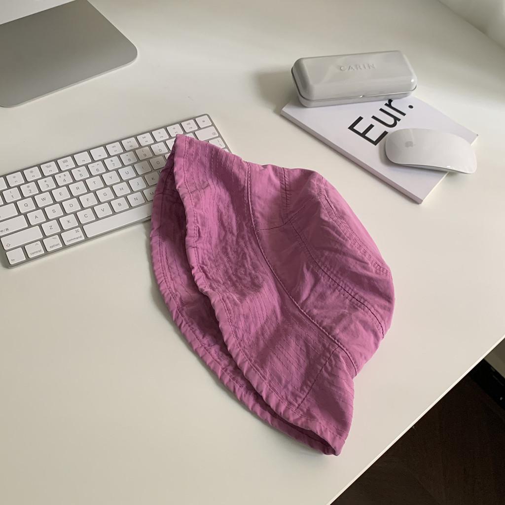 Beach Stylish Bucket Hat For Women Japanese Style Breathable Cotton Sun Protection