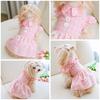 Fashionable Creative Floral & Plaid Print Stylish Pet Skirt