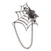 Spinnennetz Broschen Anstecknadel Spinnennetz Reversnadel Brosche Halloween Kostümzubehör Statement Schmuck für Damen Herren