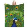 Peacock Personalized Warm Gift An UltraSoft Micro Fleece Blanket