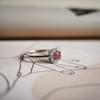 Серебряное кольцо с натуральным рубином 0.533ct, вес изделия 2,2 гр (2187851)