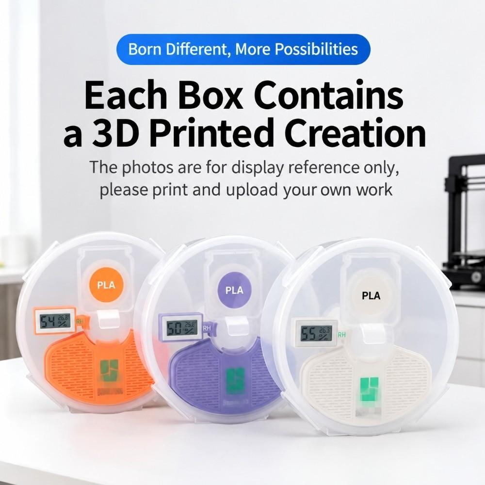 1KG 3D Printing Filament Sealed Box Dustproof 3D Printing Filament Storage Case