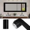 32.8FT Wood Grain Wallpaper Border Peel And Stick PVC Border Wall Decor Removable Waterproof Bathroom Mirror Frame Sticker for Bathroom Kitchen