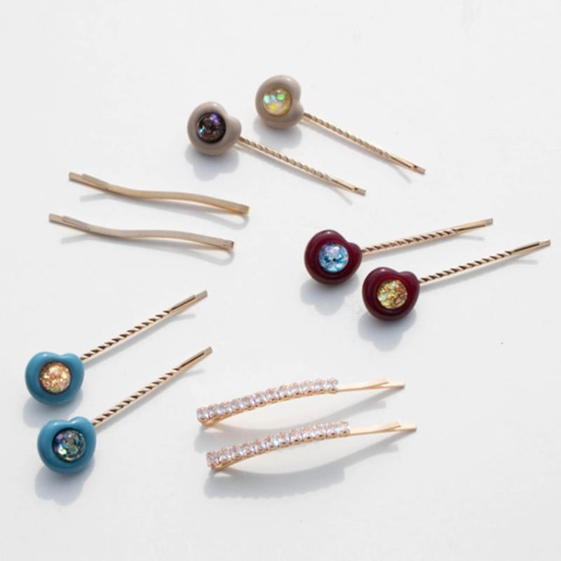 luvinball Pebble Snowball Hairpin Set(3pcs)