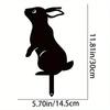 Rabbit/Squirrel Figurines Hollow Dust Proof Wrought Iron Realistic Rabbits Art Sculpture for Garden Party Decor Metal Home Yard