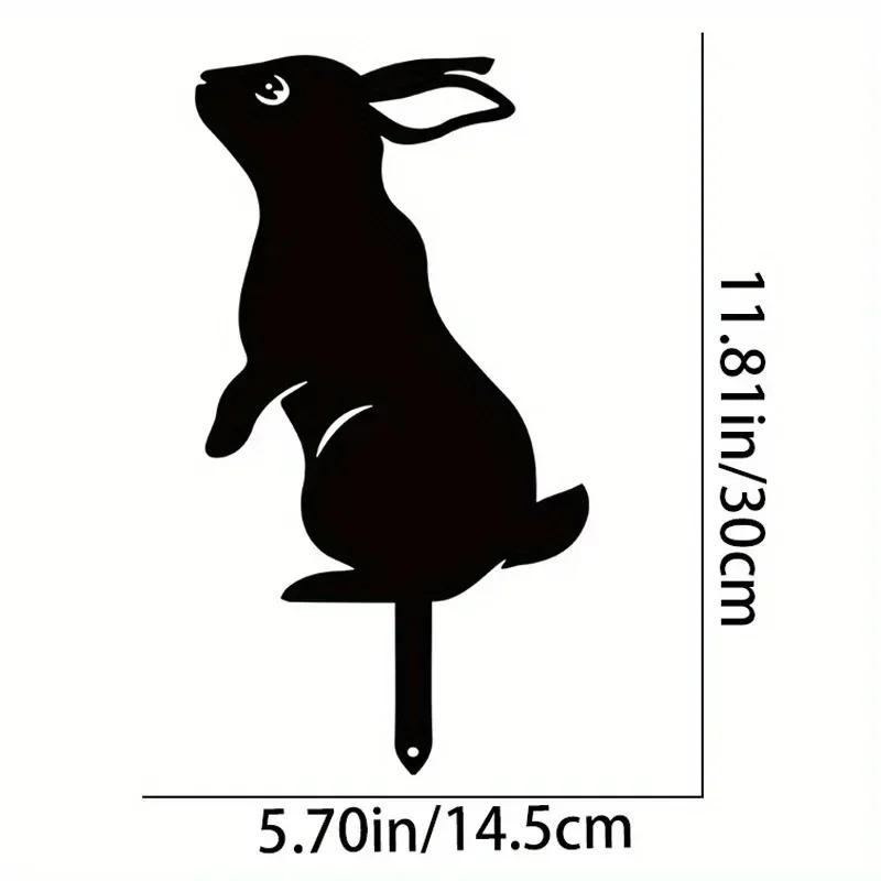 Rabbit/Squirrel Figurines Hollow Dust Proof Wrought Iron Realistic Rabbits Art Sculpture for Garden Party Decor Metal Home Yard