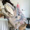 New large-capacity fitness portable short-distance travel bag women's environmentally friendly tote bag versatile shoulder casual canvas bag