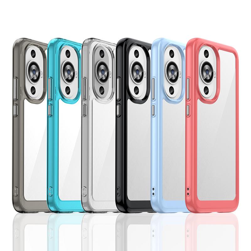 For Huawei Nova 12S Clear Case Nova 12S Cover Coque Fundas Hard Translucent Soft Frame Phone Bumper For Huawei Nova 12S