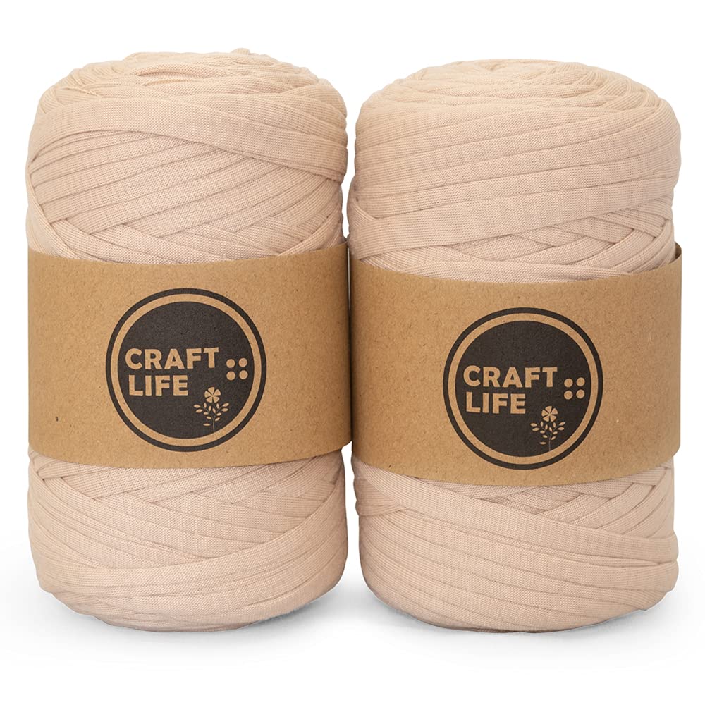 

Yarn Fabric Yarn Thread Basic Color 50m 2 Volume Set 2 [CRAFT LIFE] T-shirt Approx. (Cocoa Volumes)