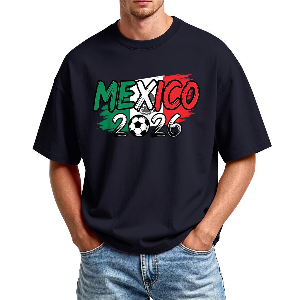 Men's Printed Round Neck T-Shirt Casual Sports Short-Sleeve Top
