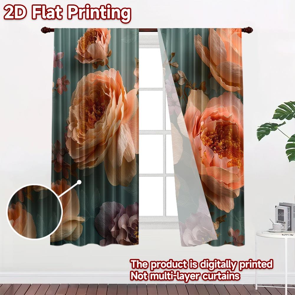 2D Flat Photography Backdrop Photography Banner Floral Blossoms 100% Polyester Family Party Decoration Perfect for Suitable