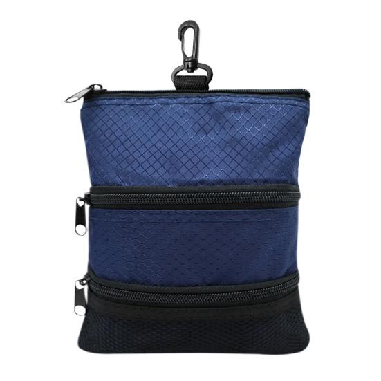 

Golf Ball Bag with Waist Clip 3 Pockets Waterproof Nylon Golf Ball Tee Tools Accessories Organizer Pouch Holder Men Women Golf Enthusiasts Gift синій