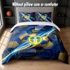 Leeds United Football Design Bed Bedding Set 1 Duvet Cover + 2 Pillowcases Soft Breathable Household Bed Linens