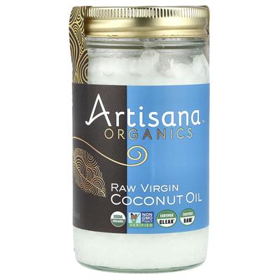 Organics, Raw Coconut Oil, Virgin, 14 Oz (414 G)