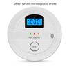 Independent CO Alarm Sensor Carbon Monoxide Alarm Detector 85dB High Sensitive Warning LCD Photoelectric Display for Home Hotel