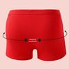 Langsha Men's Lucky Red Plus Size Cotton Antibacterial Boxer Briefs 3-Pack