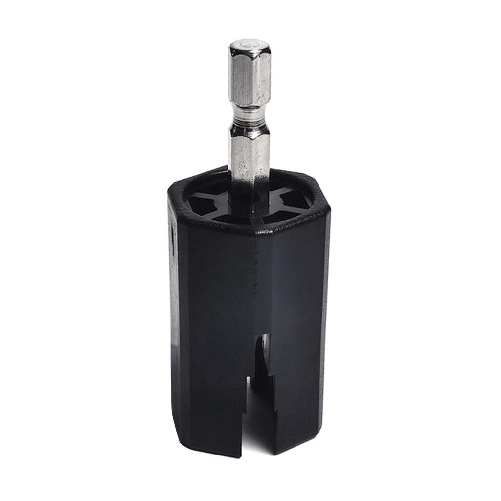 Hexagonal Guitar String Winder Head DIY Maintenance Tool Accessories Winder Drill Plug String Peg Puller for Guitar Bass